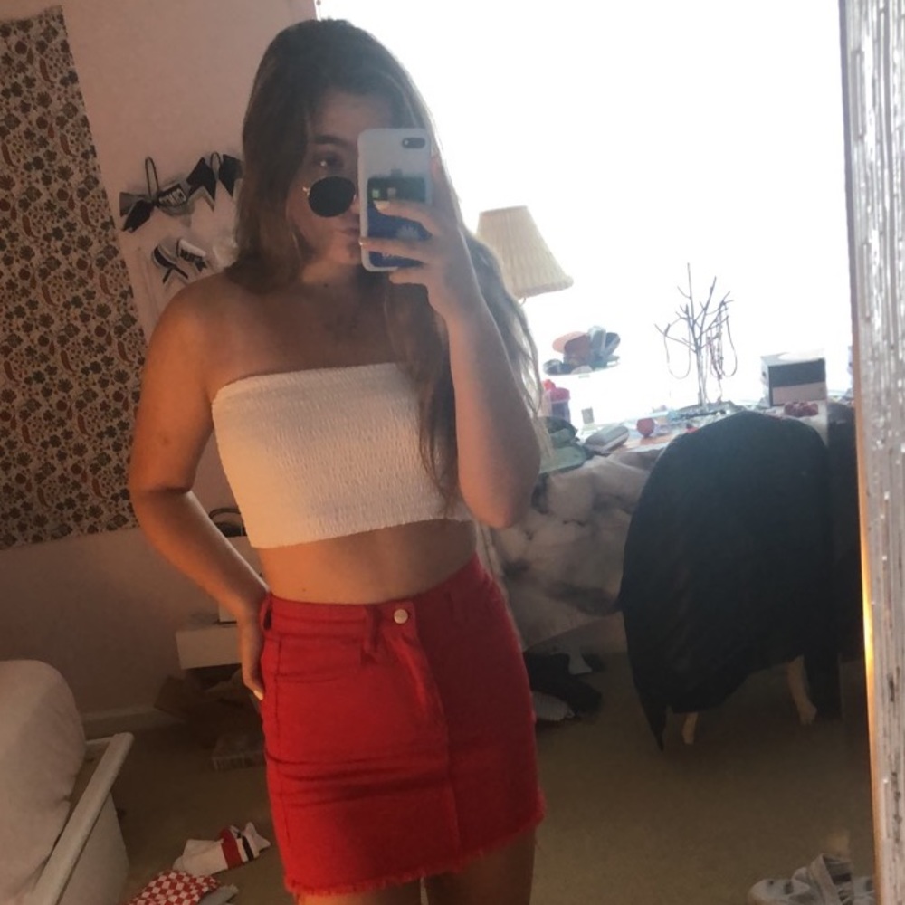 White tube top